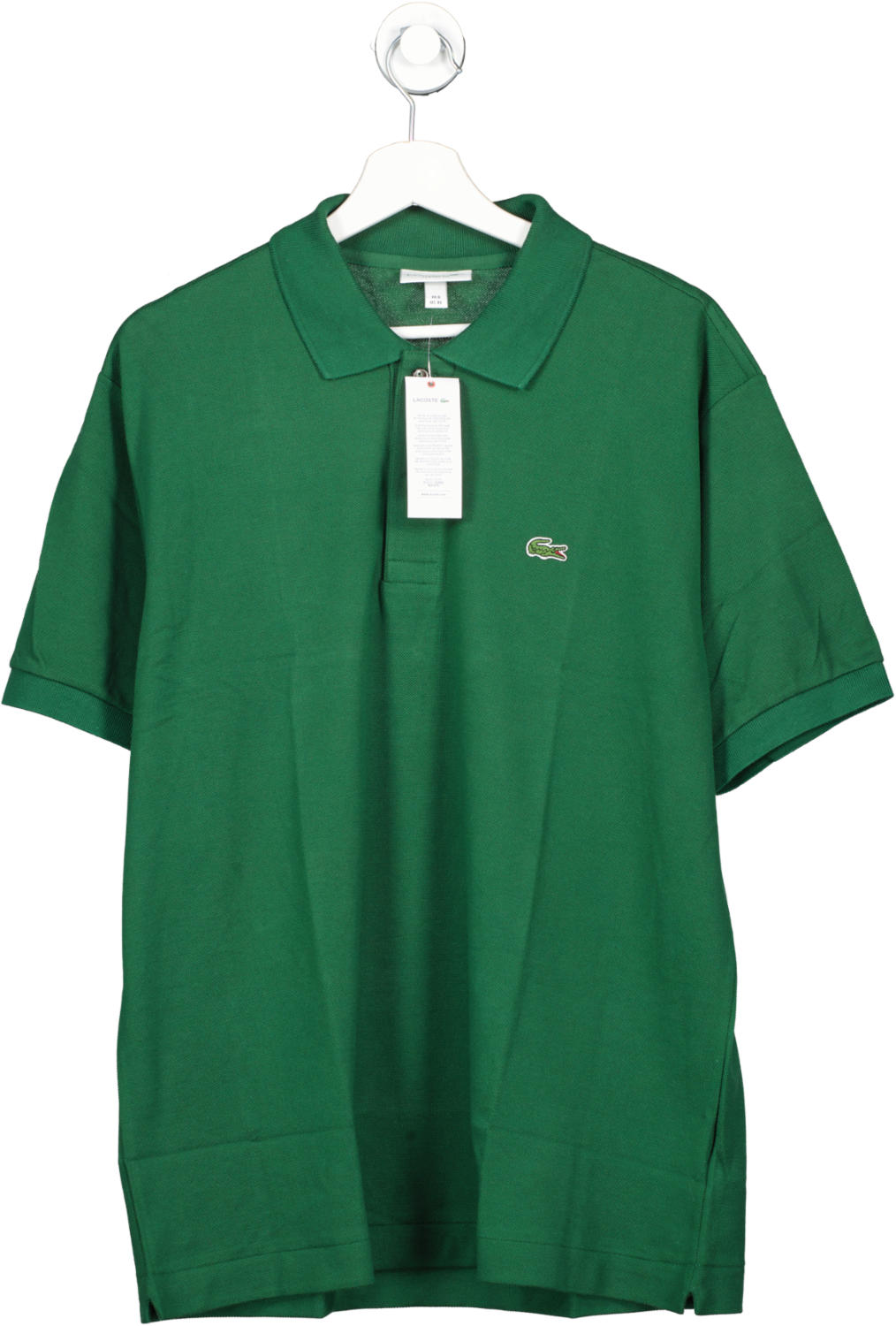Lacoste Polo Shirt Pique Mid Green BNWT UK XL