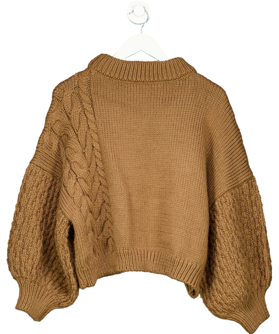 Mr Mittens Brown Wool Knit Jumper UK M/L