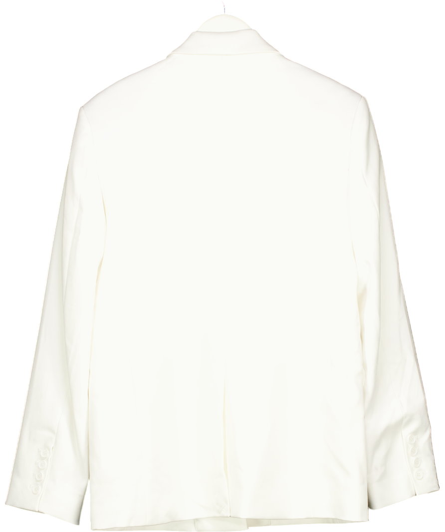 HENNE White Oversized Blazer UK XS/S