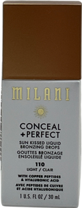 Milani Conceal + Perfect Sun Kissed Liquid Bronzing Drops 100 Light 30ml