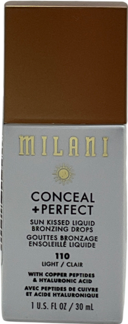 Milani Conceal + Perfect Sun Kissed Liquid Bronzing Drops 100 Light 30ml