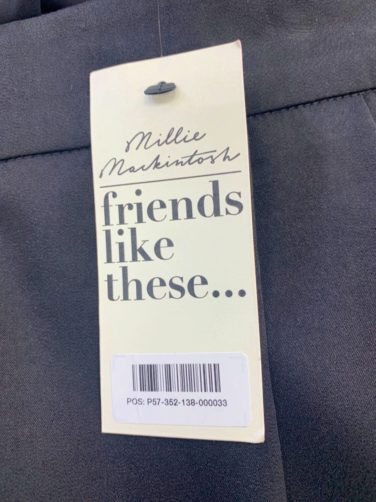 Friends Like These Millie Mackintosh Black Satin Trousers UK 8