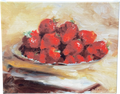 Artfully Walls Summer Strawberries Oil On Canvas Print By Georgesse Gomez