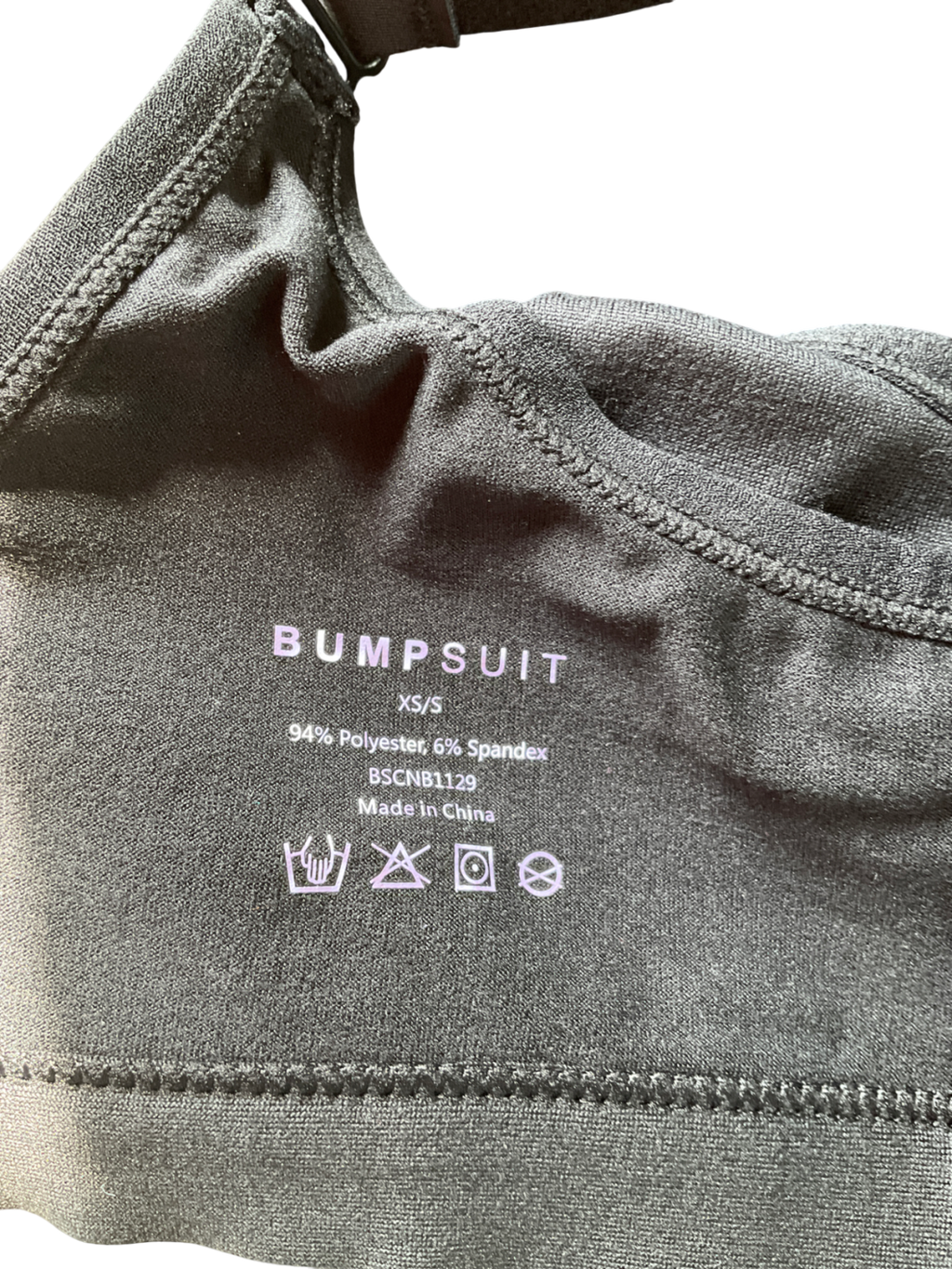 Bumpsuit Black Ultimate Nursing Bra UK XS/S