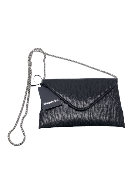 SimplyBe Black Mini Clutch Bag One Size