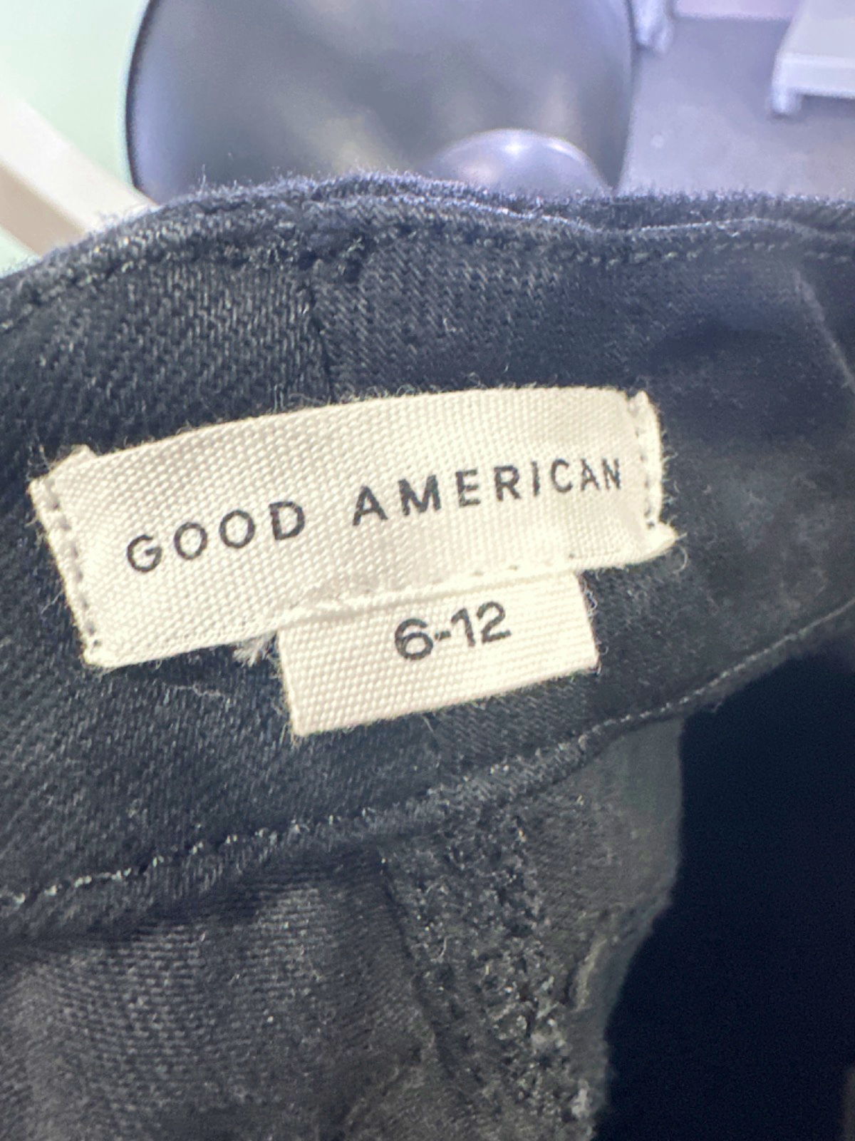 Good American Black Always Fits Good Legs Jeans UK W28