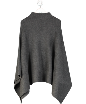 ZARA Grey Asymmetric Knit Cape Top UK M