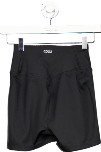 4505 Black Icon Soft Touch High Waist 3 Inch Booty Short UK 8