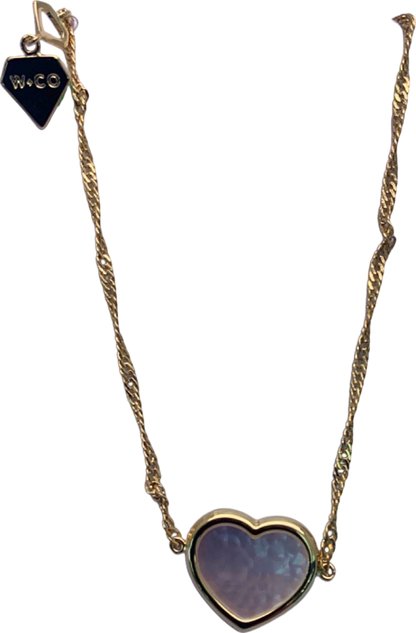 Wanderlust + Co Gold Heart Necklace One Size