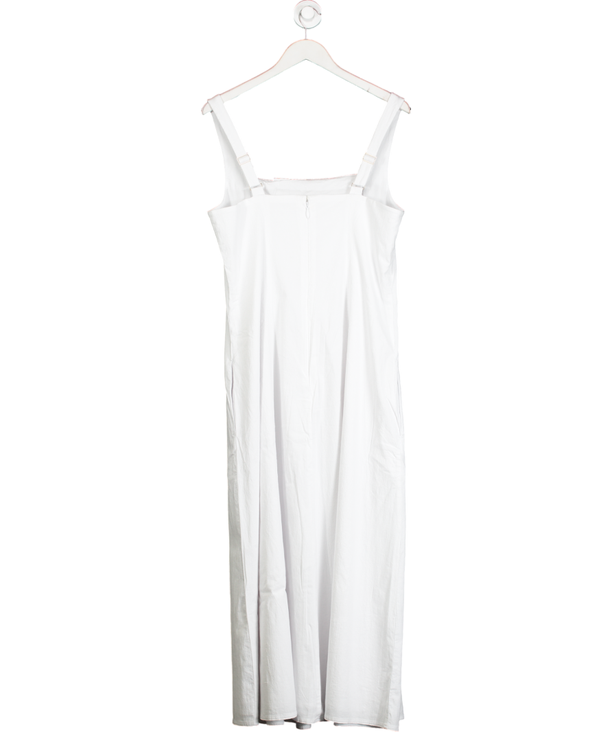 Abercrombie & Fitch White Mila Stretch Midi Dress UK XL - Reliked Abercrombie & Fitch White Mila Stretch Midi Dress UK XL - Reliked