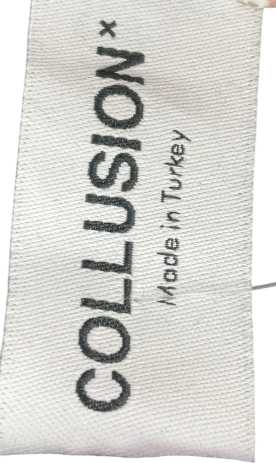 Collusion Grey Zip Through Boxy Hoodie UK 18