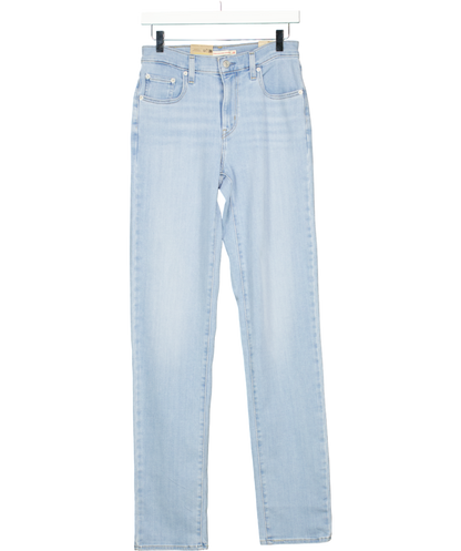 levis Blue 724 High Rise Slim Straight Leg Jeans W28