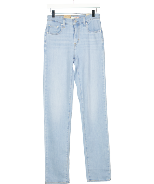 levis Blue 724 High Rise Slim Straight Leg Jeans W28