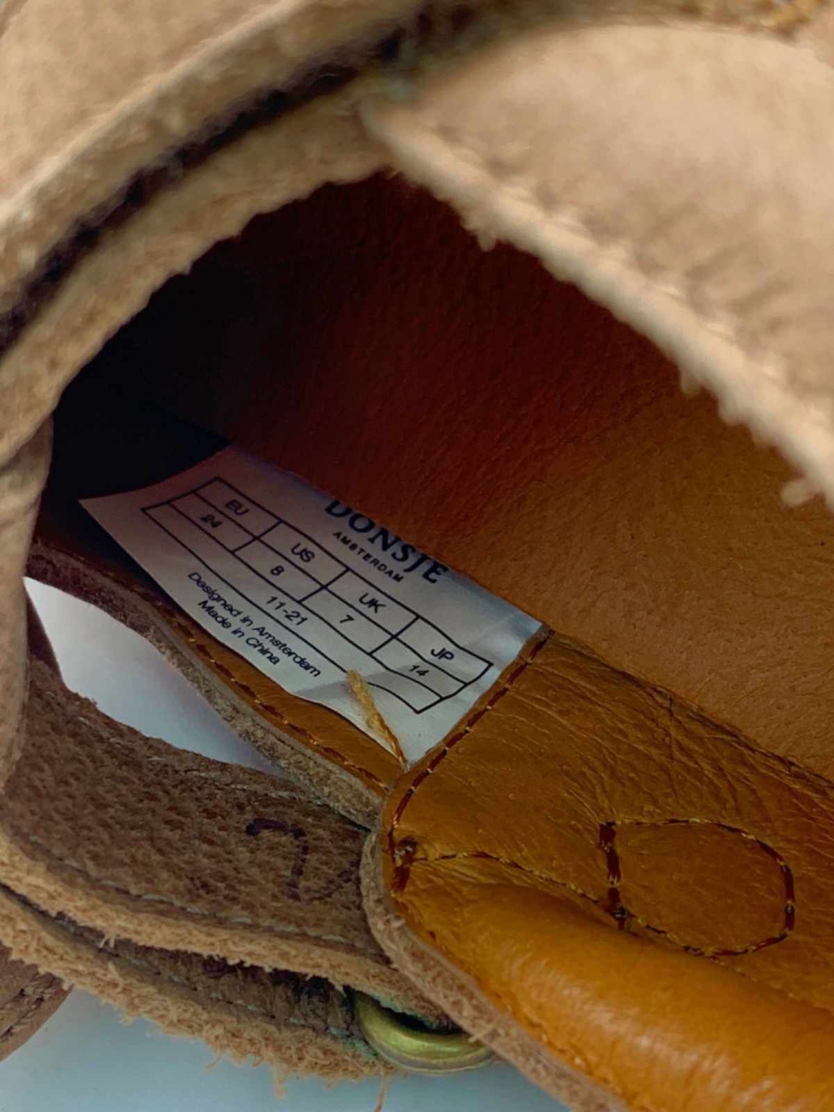 Donsje Tan Bunny Shoes EU 24