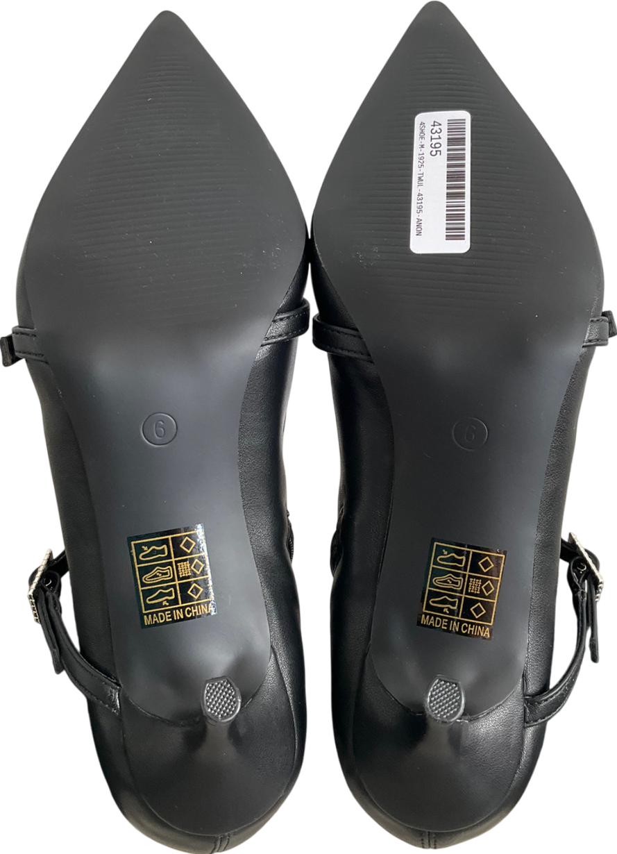 Public Desire Black Orion Over The Knee Boots UK 6 EU 39 👠