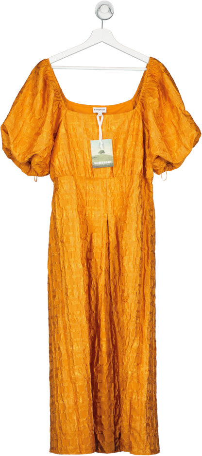 Somerset by Alice Temperley Orange Temperley Desert Jacquard Dress BNWT UK 16