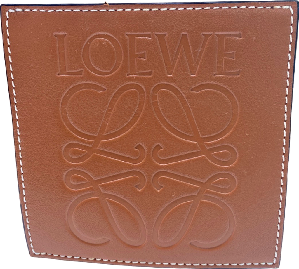 Loewe Beige Puzzle Woven Straw Basket Bag (small)