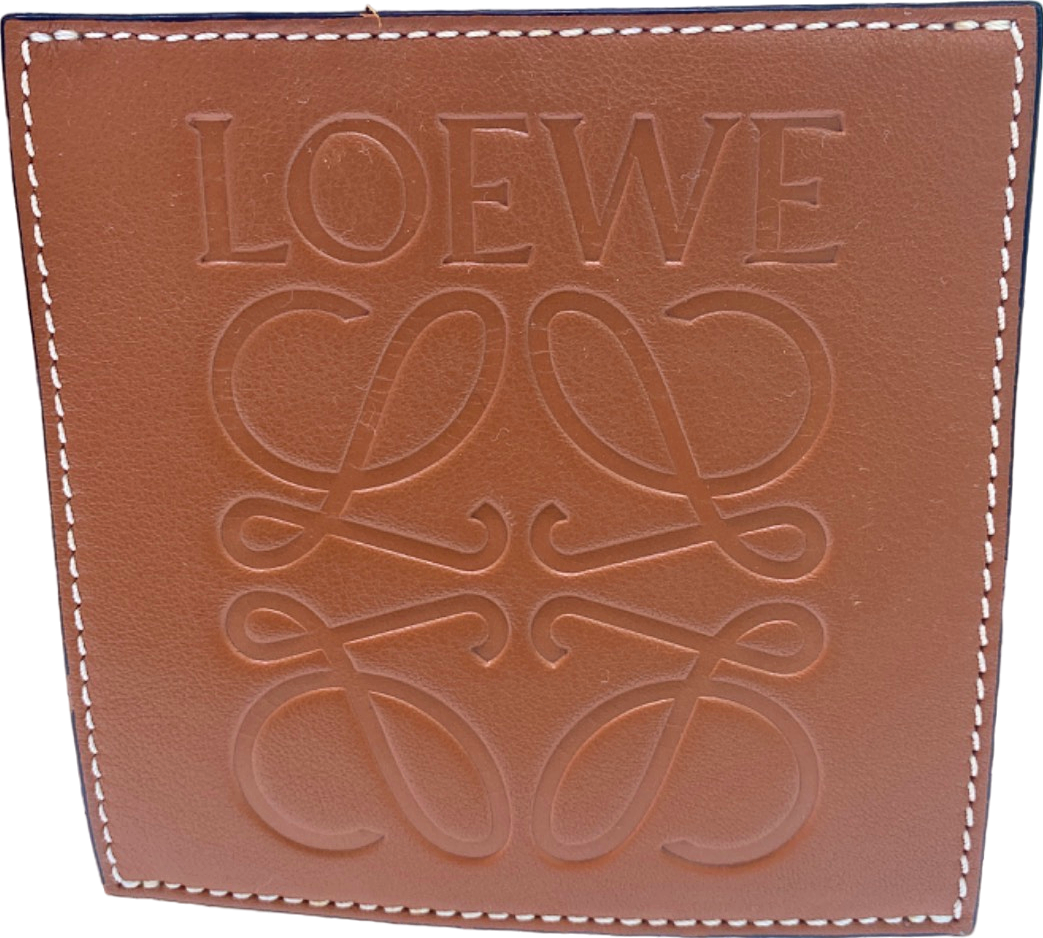 Loewe Beige Puzzle Woven Straw Basket Bag (small)