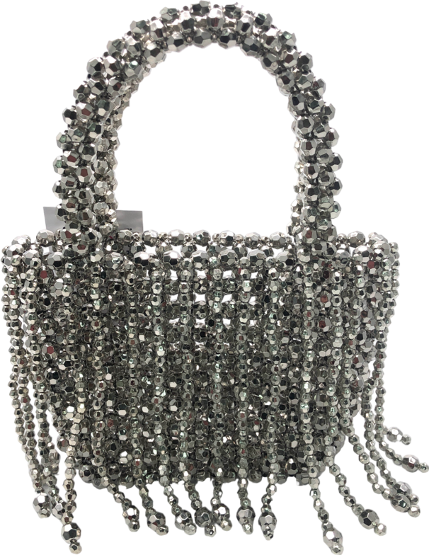 Nasty Gal Metallic Premium Beaded Tassel Grab Bag One Size