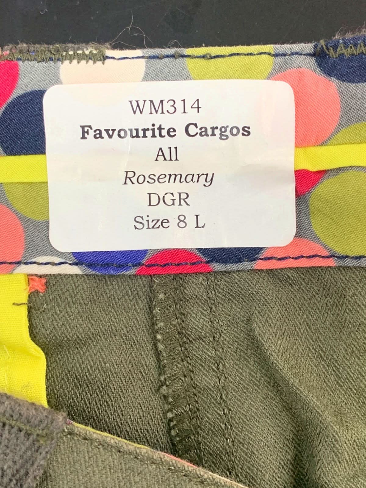 Boden Dark Green Favourite Cargos Size 8 L