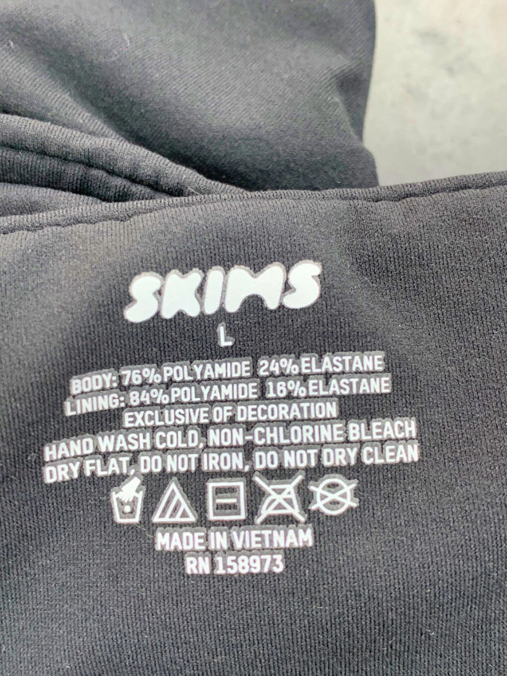 SKIMS Fits Everybody Bandeau Top- Onyx UK L