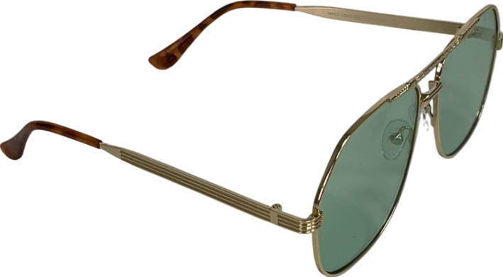 aire Metallic Cosmos - Bright Gold Sunglasses One Size