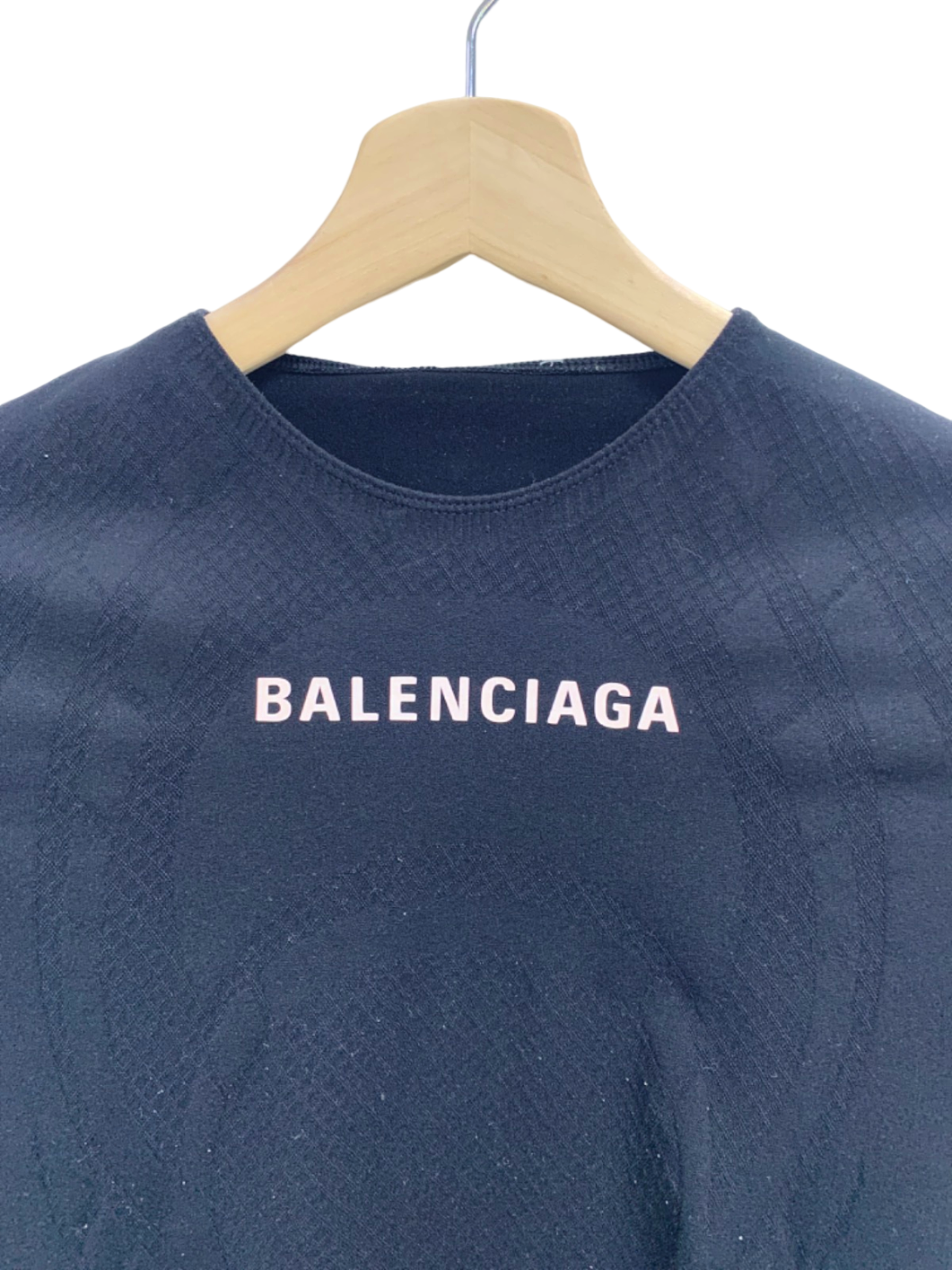 Balenciaga Black Seamless Knit Top UK 10