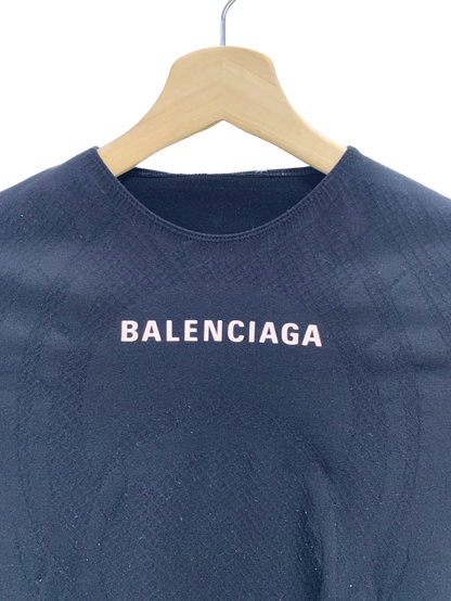 Balenciaga Black Seamless Knit Top UK 10