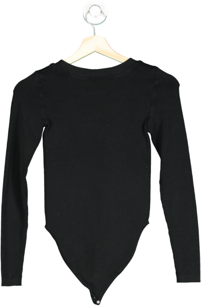 Wolford Black Long Sleeve Bodysuit UK S