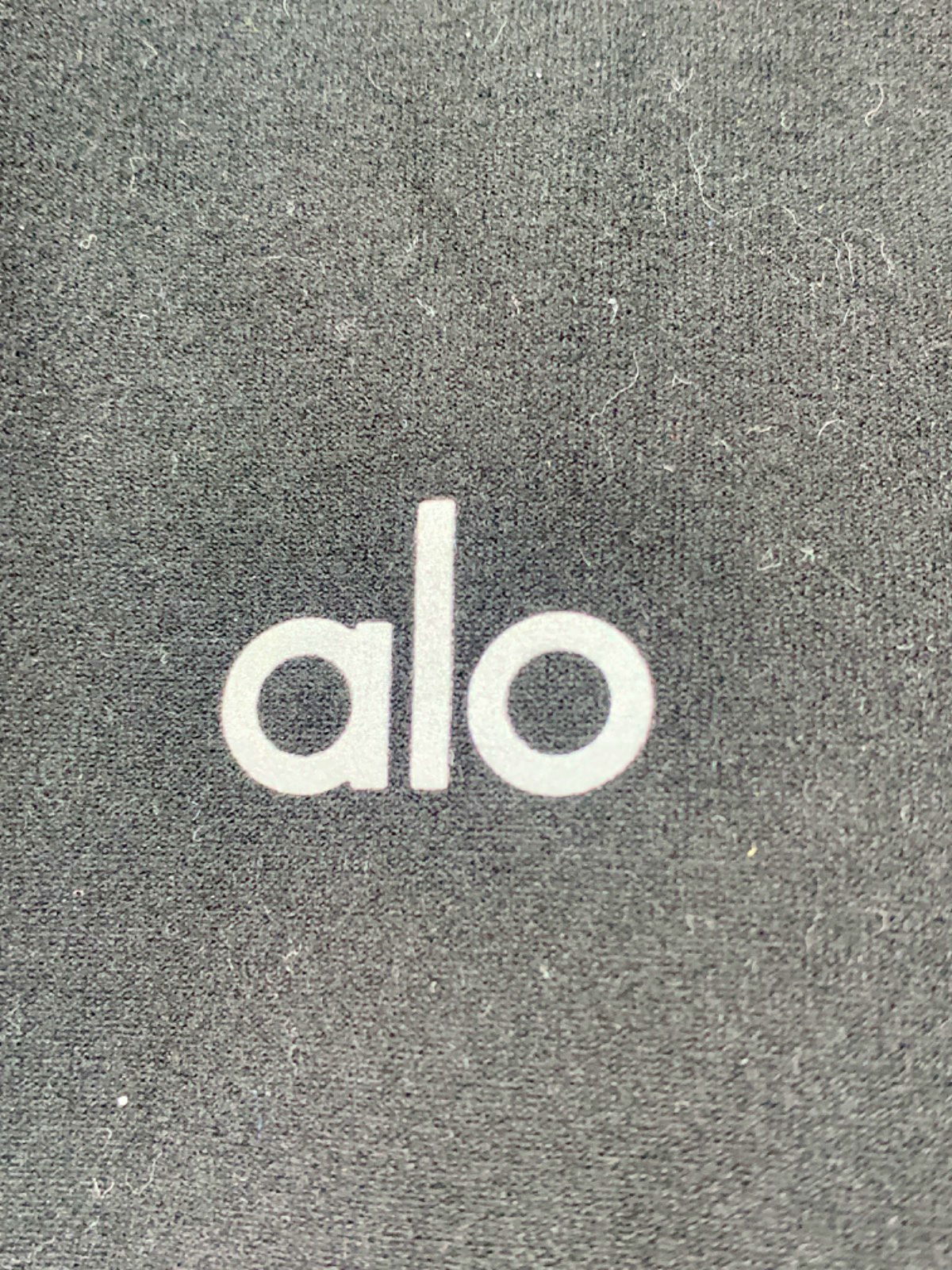 Alo Black Low-Rise Foldover Bootcut Legging UK XS