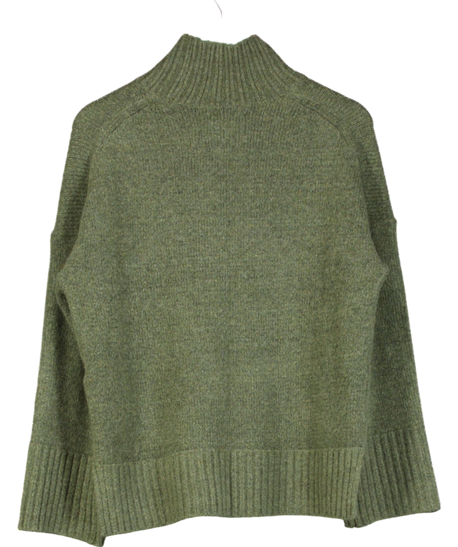 Abercrombie & Fitch Green High Neck Knitted Sweater UK S
