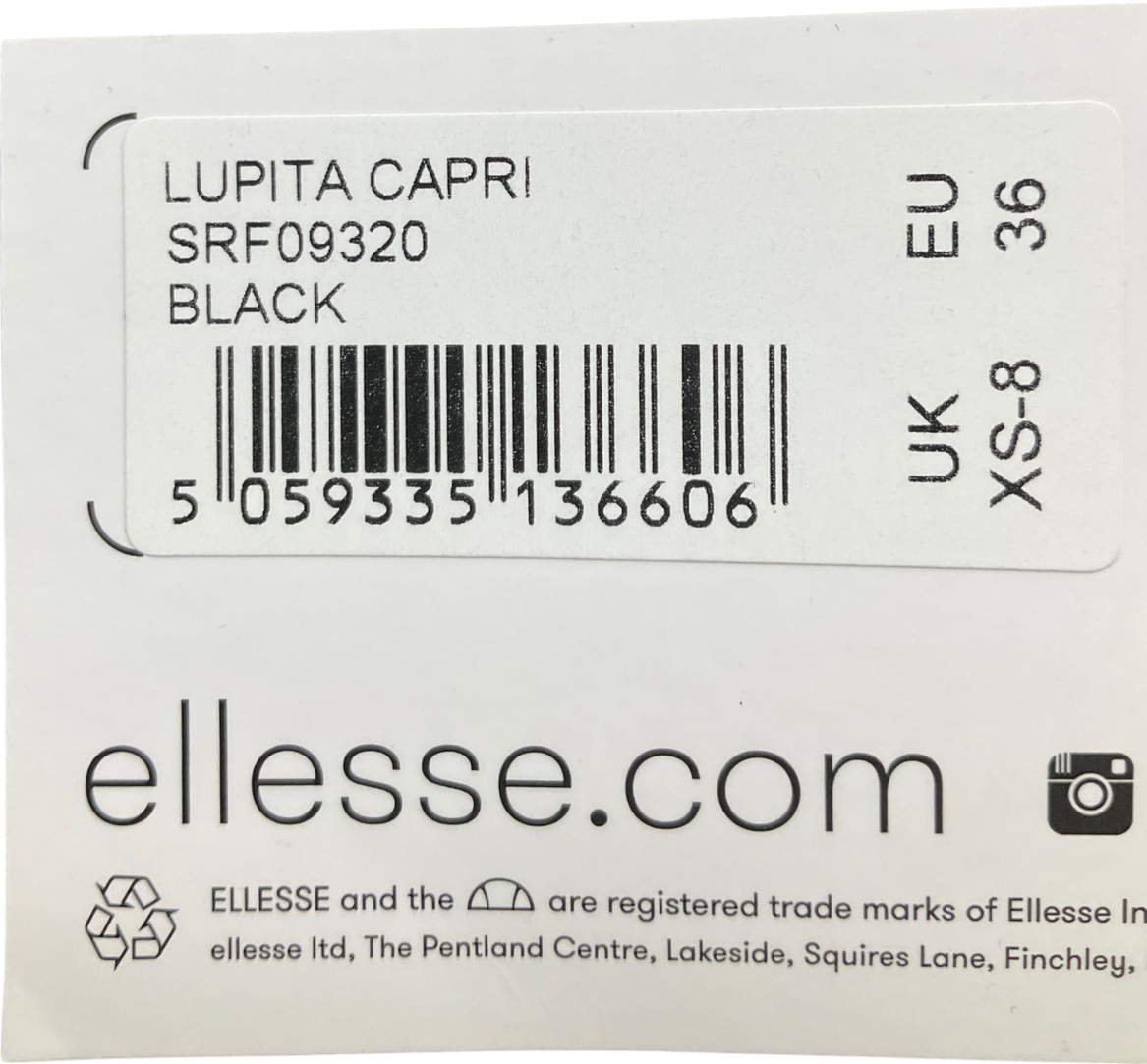 Ellesse Black Lupita Capri Leggings UK XS