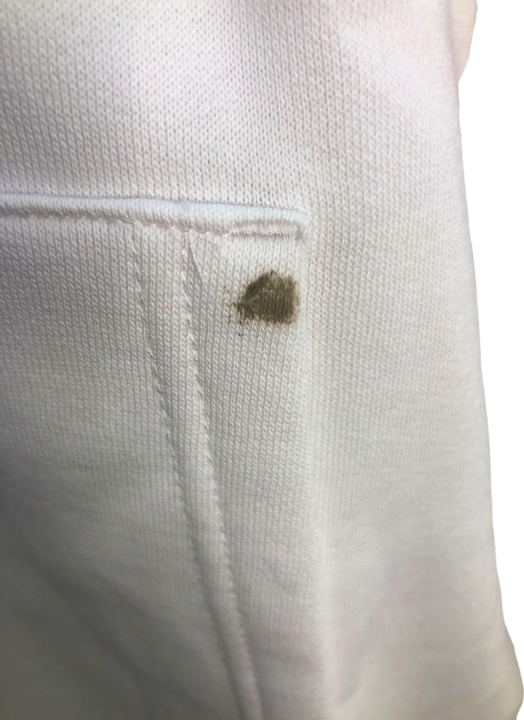 Lacoste White Classic Fit Hoodie UK M