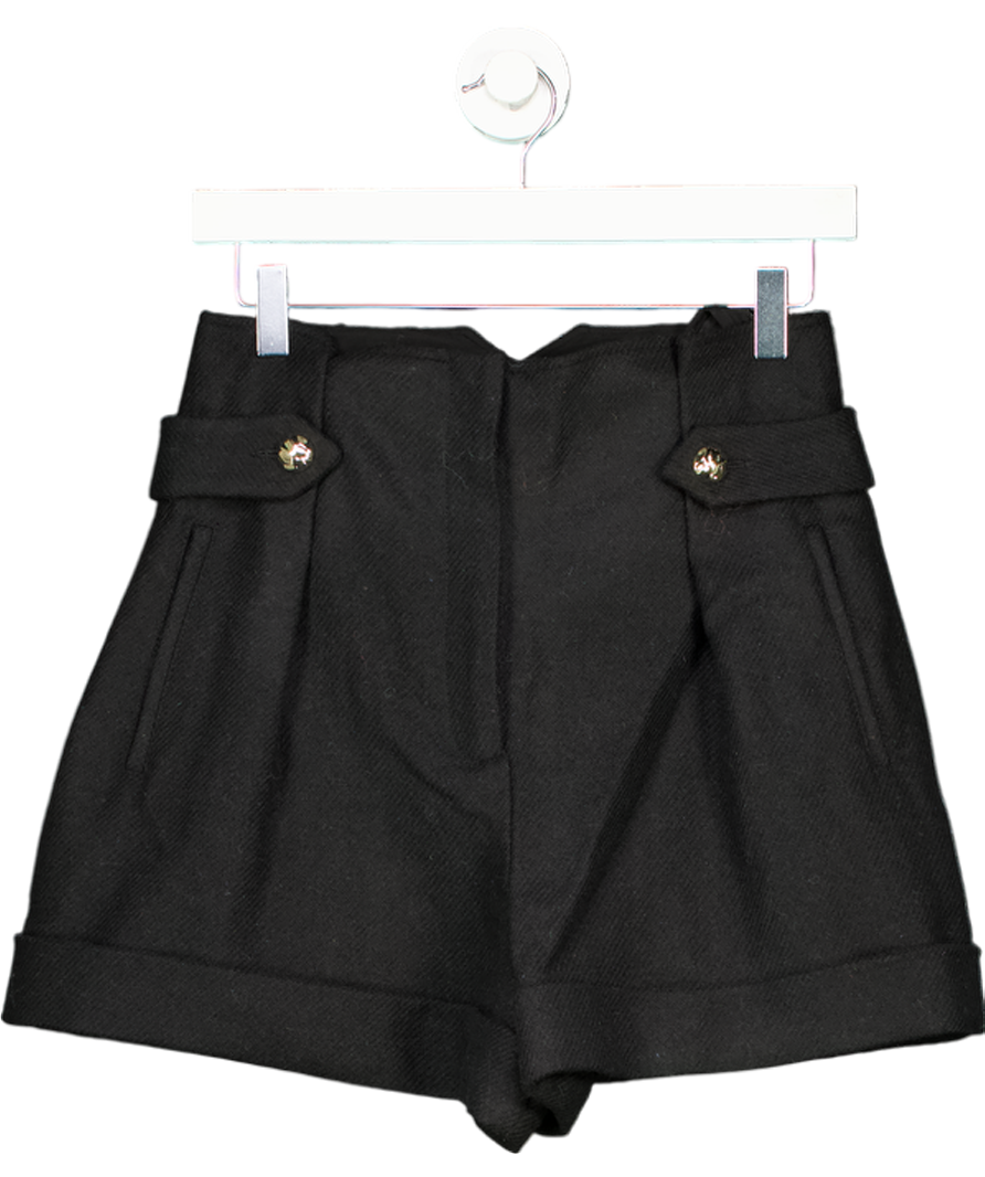 Sezane Virgin Wool Mila Short  Black UK 8