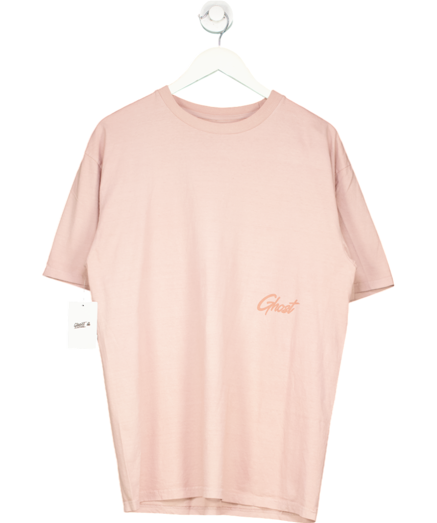 ghost Pink Element Cotton Crew Neck T Shirt UK L