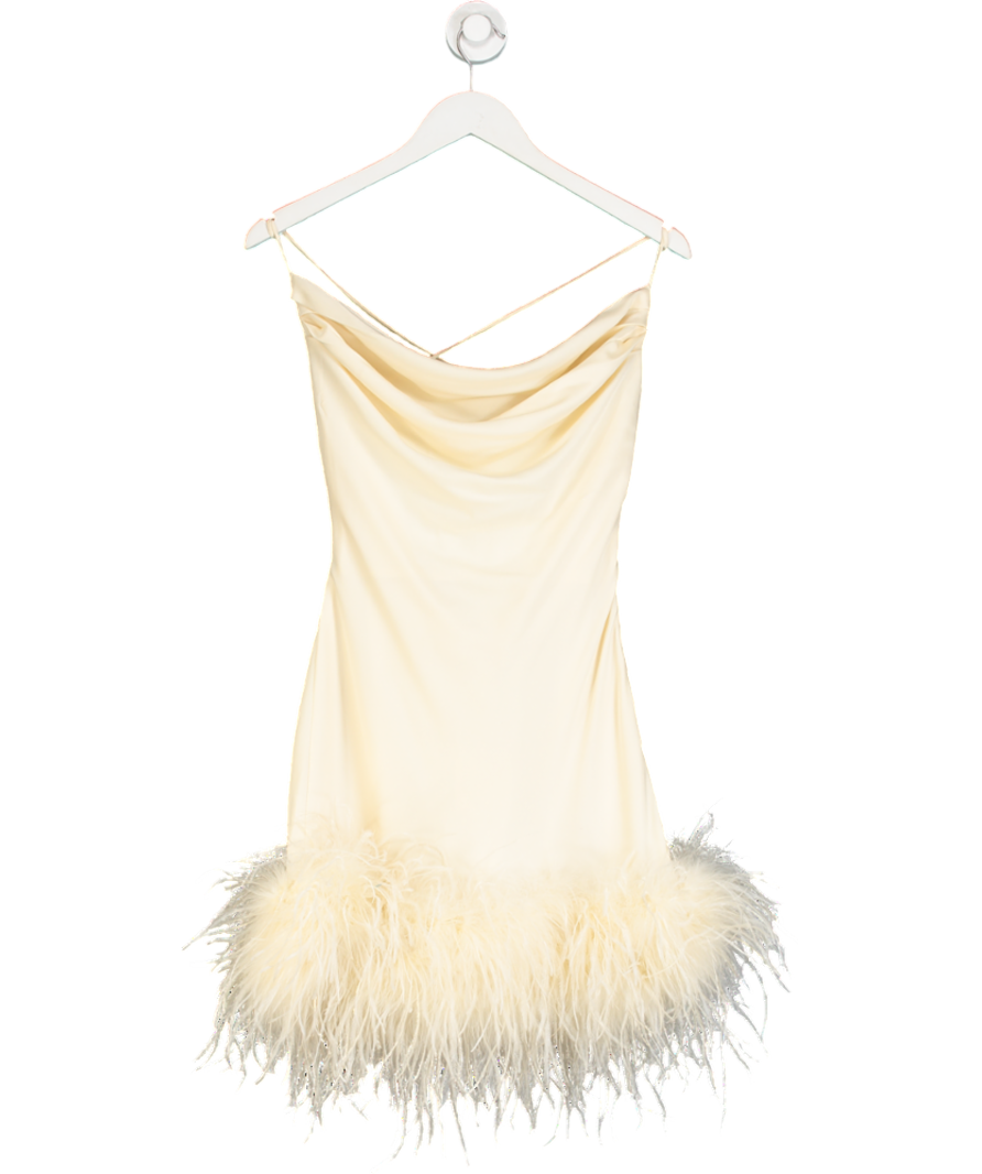 Melrose Haus Cream Allsha/ivy Mini Dress UK XS