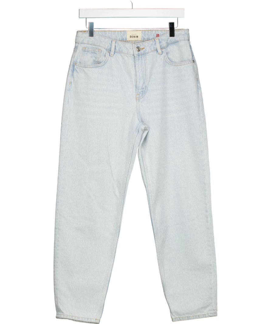 Sezane Le Mum Jeans Snow Blue UK 10