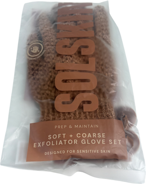 Solskin Exfoliator Glove Set