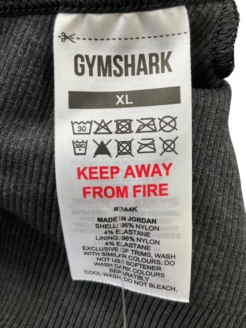 gymshark Black Vital 2.0 V Neck Sports Bra UK XL