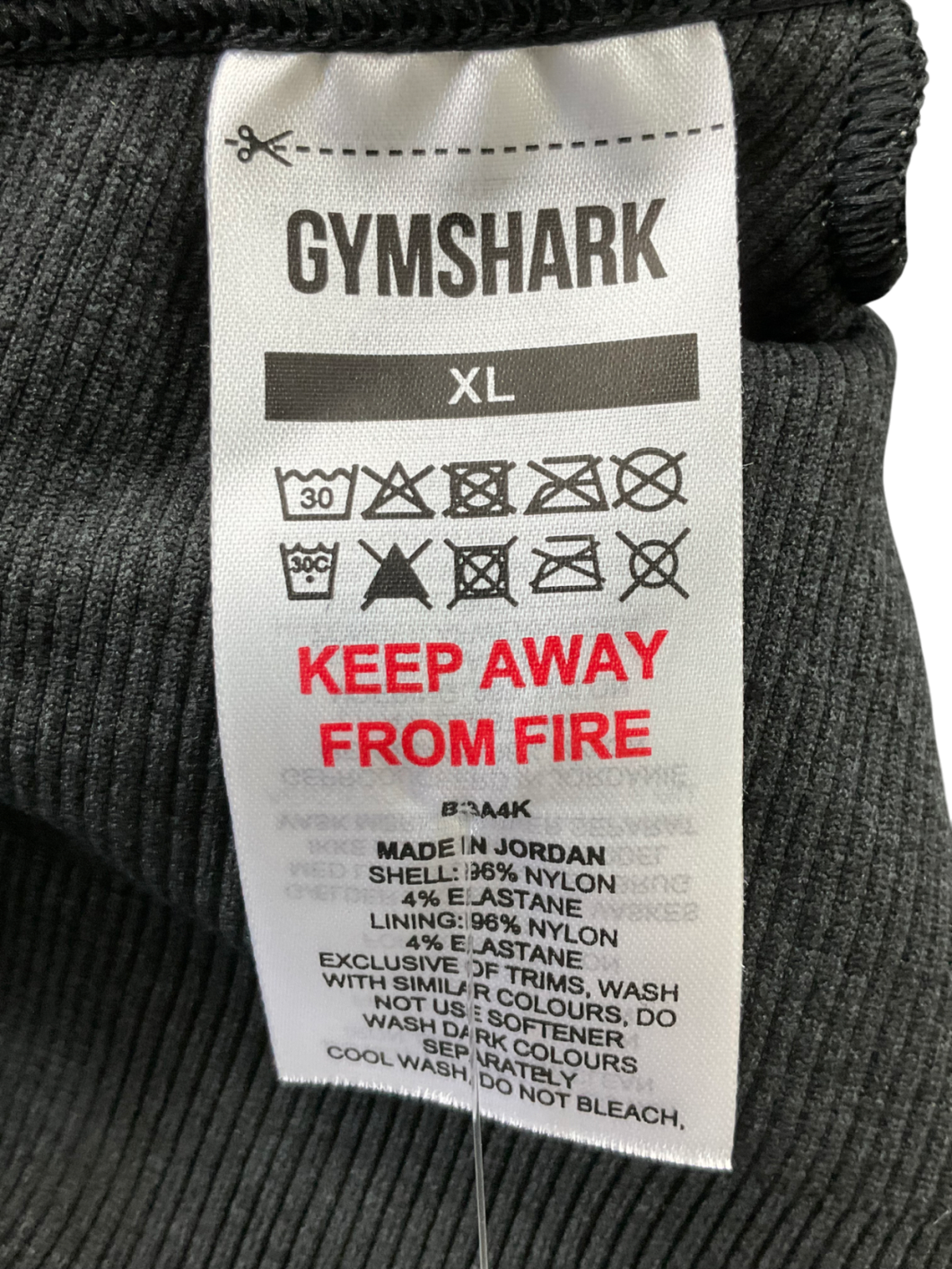 gymshark Black Vital 2.0 V Neck Sports Bra UK XL