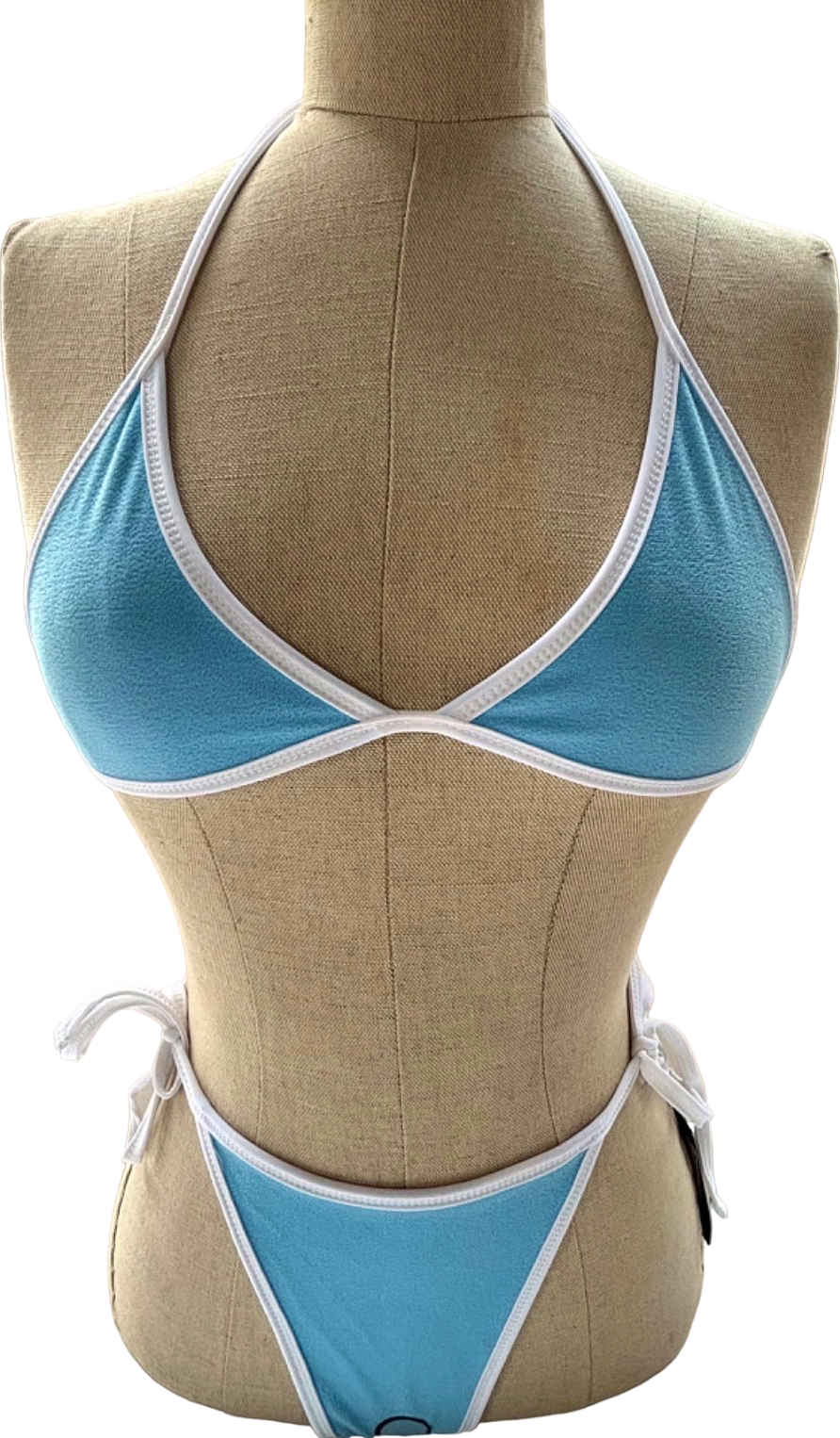 VDM Pink/Blue Reversible Bikini Set Small