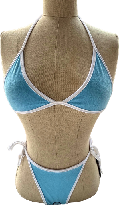 VDM Pink/Blue Reversible Bikini Set Small