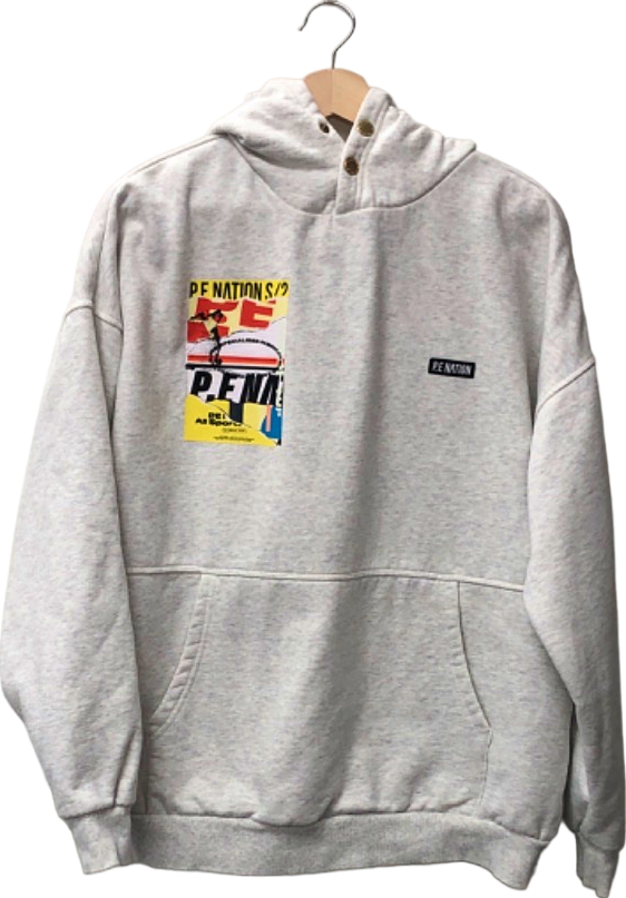 P.E Nation Grey Hoodie Medium