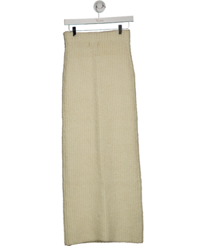 4th & Reckless Cream Knit Maxi Skirt- Anine UK 6