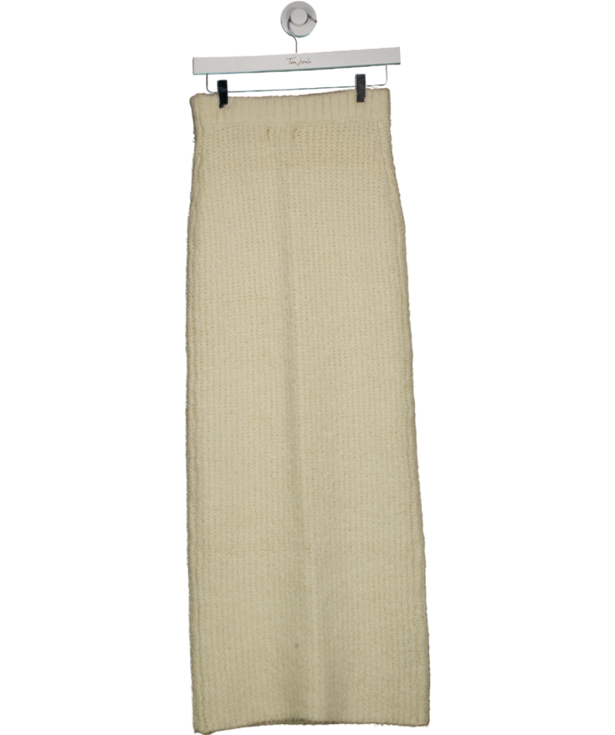 4th & Reckless Cream Knit Maxi Skirt- Anine UK 6