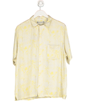 All Saints Yellow Caiman Short Sleeve Shirt UK L
