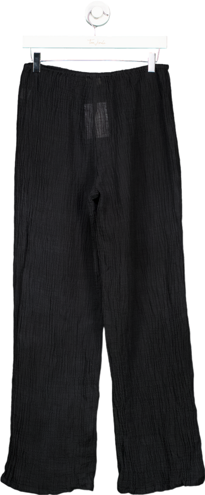 Monday Black Linen Trousers US S