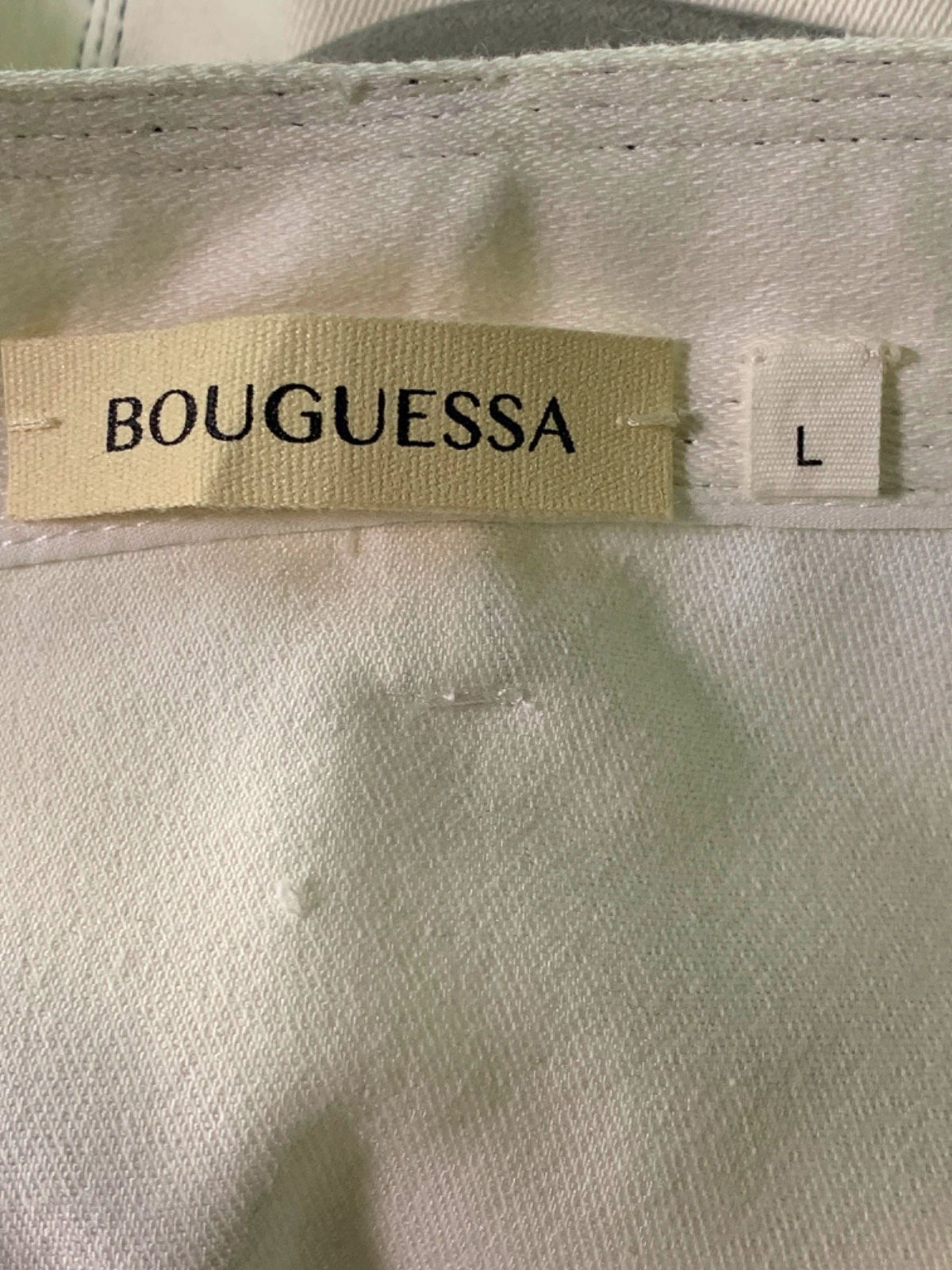 Bouguessa White Midi Skirt L