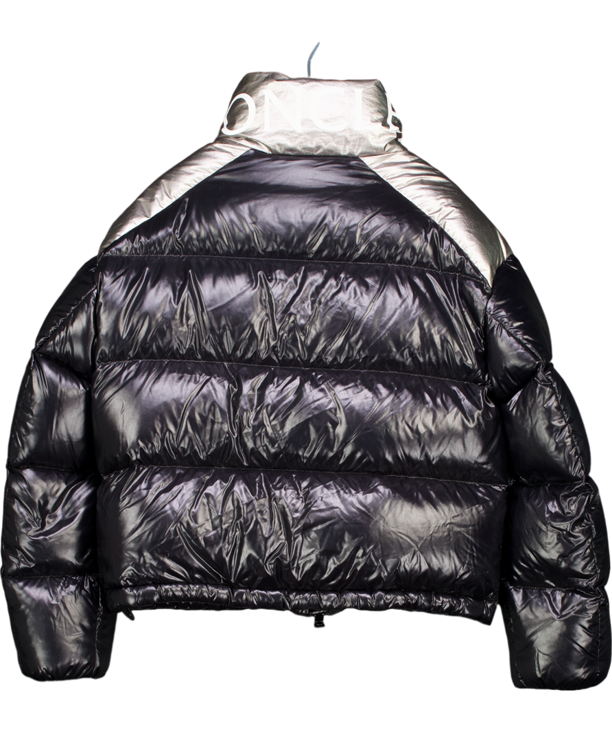 Moncler Black Cuscute High-neck Down Jacket Sz0 UK 8