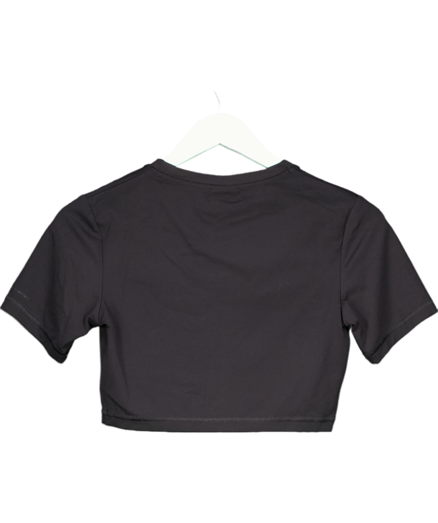 gymshark Black Whitney Simmons Crop Top UK S